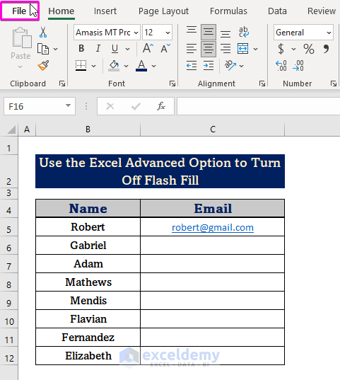 Handy Approaches to Turn Off Flash Fill in Excel