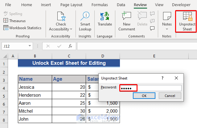 How To Unlock Excel Sheet For Editing With Quick Steps ExcelDemy