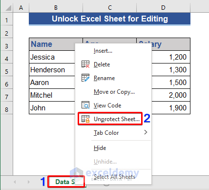 Unlock a Password-Protected Excel Sheet