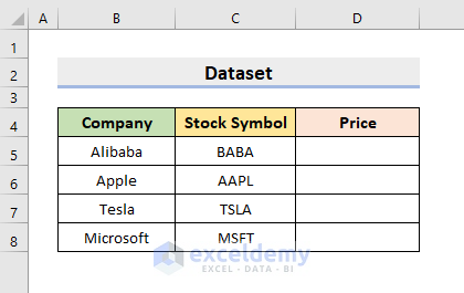 add stock data type in excel