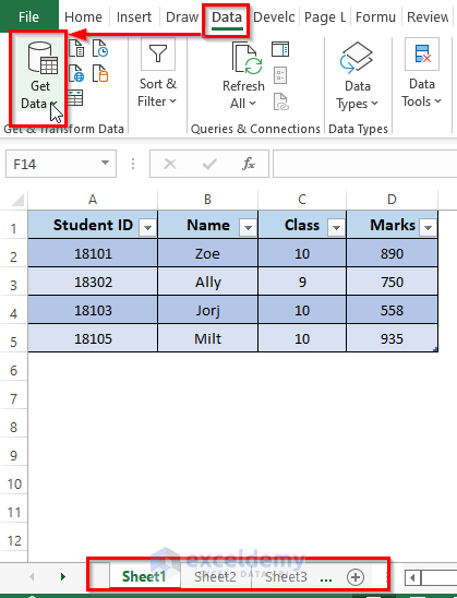 Combine Multiple Worksheets into one Workbook Using Power Query