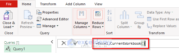 =Excel.CurrentWorkbook ()