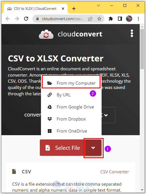 convert csv to xlsx without opening