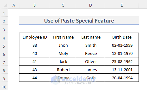 Use the ‘Paste Special’ Feature to Copy from Word to Excel into Multiple Cells