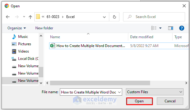 Using Online Converter to Create Word Document From Excel