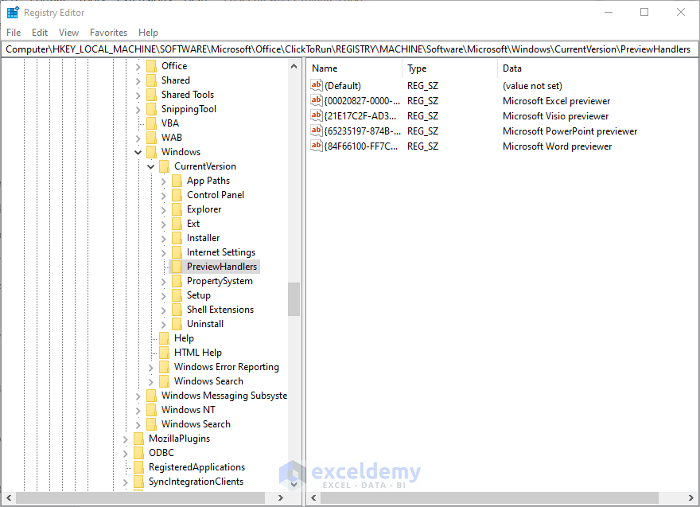 Modify Windows Registry Key Settings to Fix Excel Attachments Not Opening from Outlook