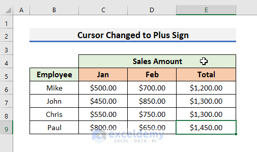 How to Change Cursor Types in Excel