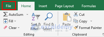 Open Excel Options Window to Solve Changed Cursor to Plus Sign Problem