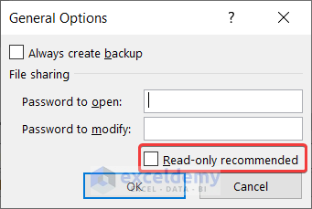 excel files opening as read only