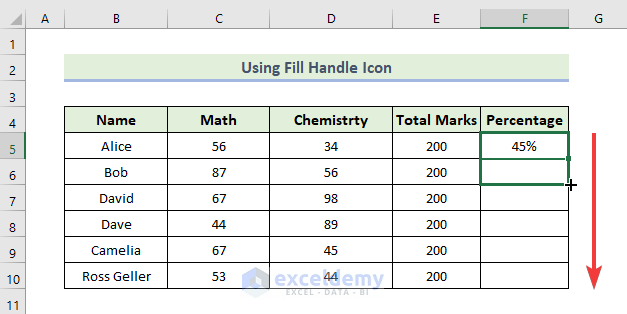 How to Fill Formula Down to Specific Row in Excel