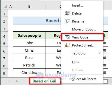 Apply Excel VBA Macro to Send Email Automatically Based on Cell Value