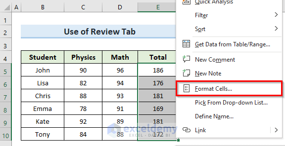 Allow Copy of Protected Formulas with Review Tab in Excel