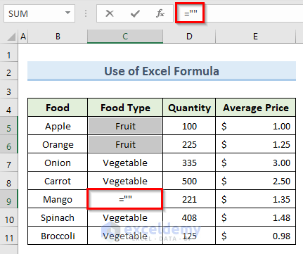 Replace Text with Blank Cell Using Excel Formula