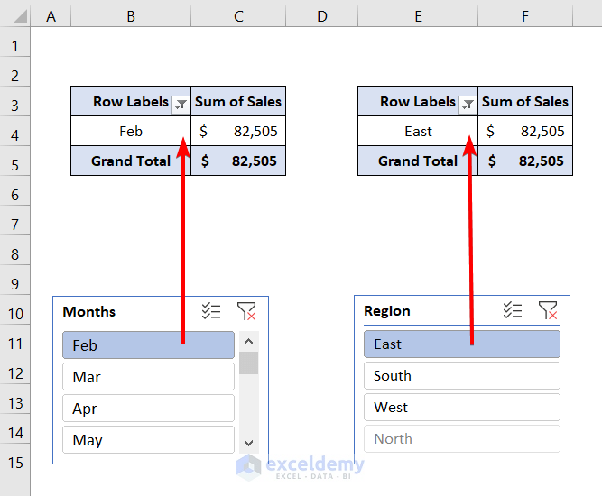Using Slicer for Multiple Pivot Tables in Excel