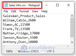 3 Examples of Excel VBA to Import CSV File without Opening