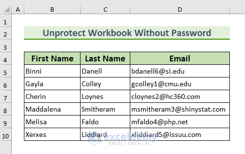 excel vba unprotect workbook without password