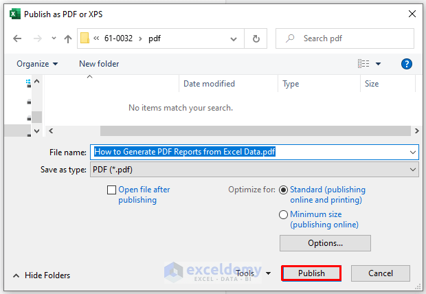 How to Generate PDF Reports from Excel Data 