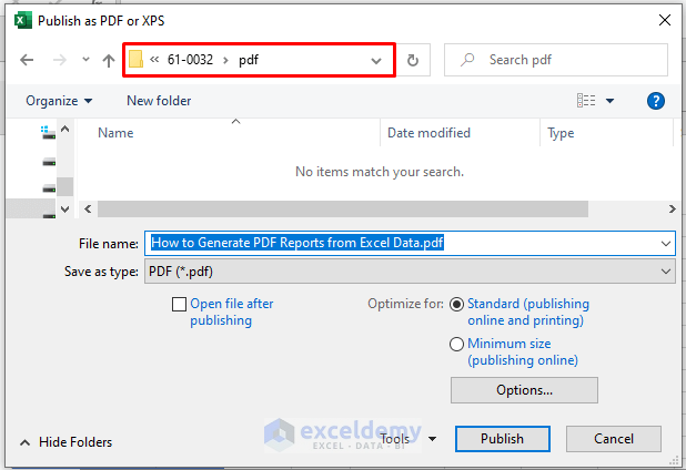 How to Generate PDF Reports from Excel Data 
