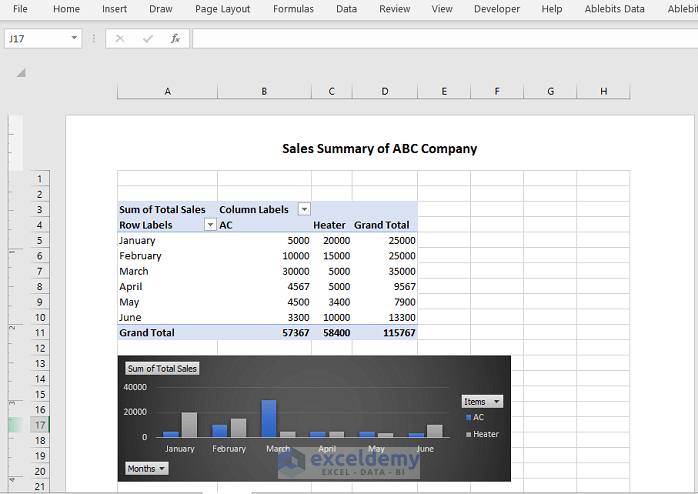 Steps to Generate Reports from Excel Data
