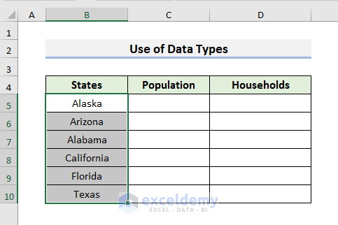 How to Use Data Types in Excel