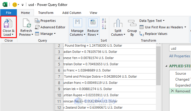 How to Automate Currency Conversion in Excel 