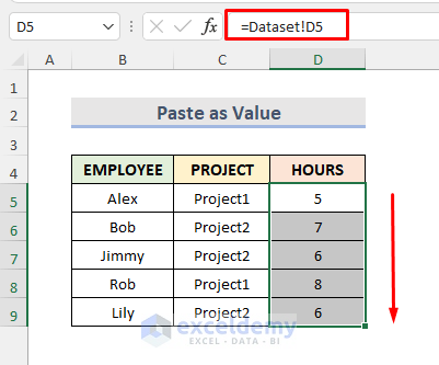 Break Links by Copying and Paste as Values in Excel