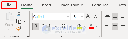 Convert Excel File to Text File with Comma Delimited Using the File Tab