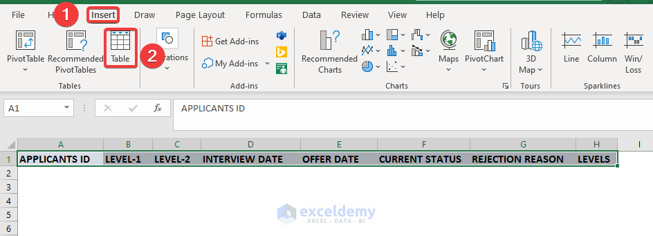 How to Create a Recruitment Tracker in Excel 