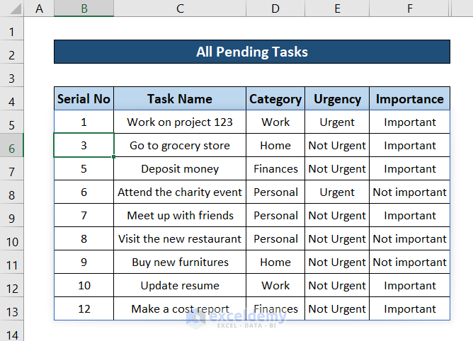 how to create a task tracker in excel