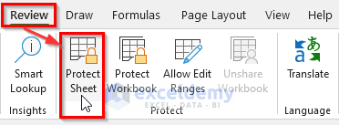 Protect Worksheet to Lock Column Width and Row Height