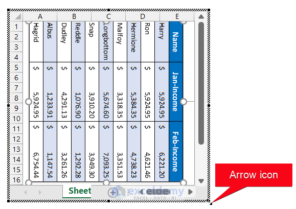 Paste Excel Table As a Picture into Word Landscape