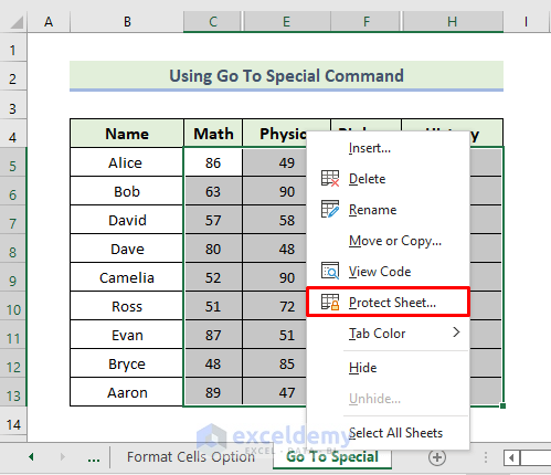 How to Protect Hidden Columns in Excel - 4 Methods - ExcelDemy
