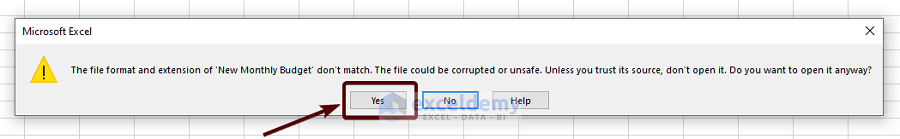 how to recover corrupted excel file 
