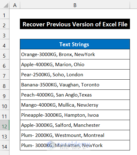 Using File Properties to Get Previous Version of Excel File