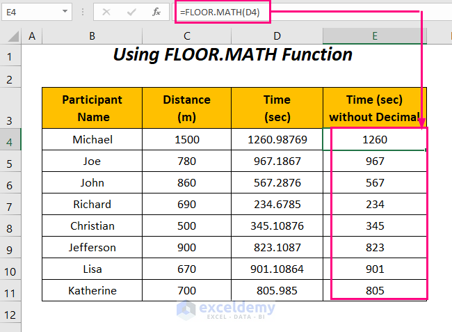 FLOOR.MATH function