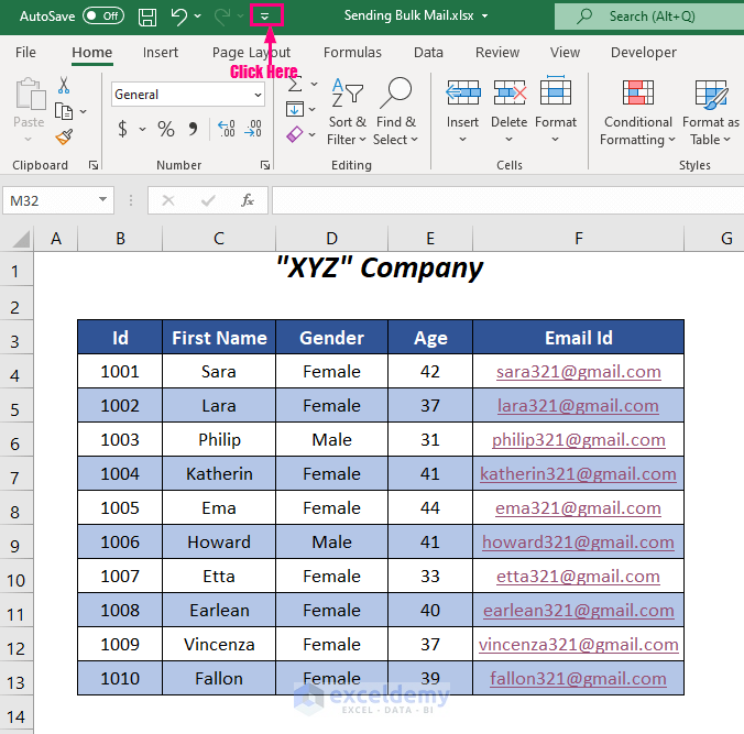 sending email with Excel file attachment