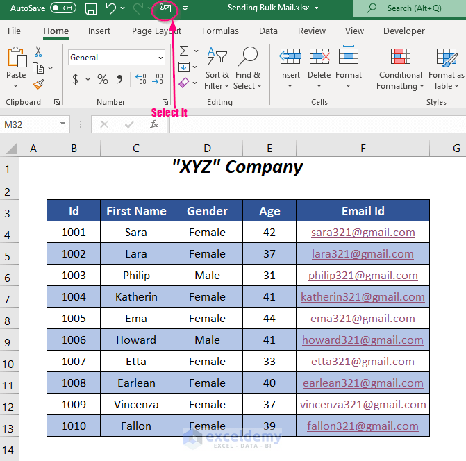 sending email with Excel file attachment
