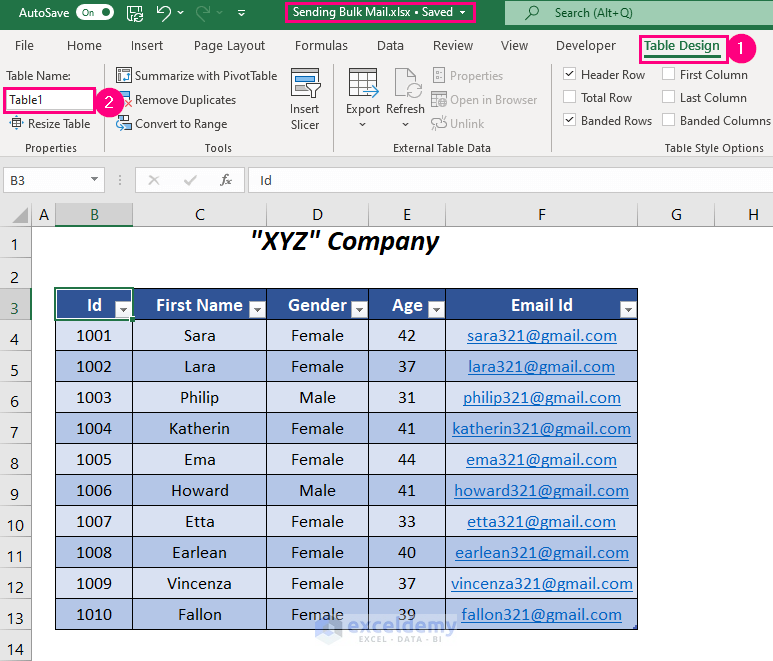  Excel, Power Automate and Outlook