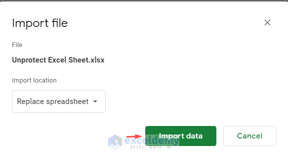 Unprotect Excel Sheet Using Google Sheet If Anyone Forgot Password