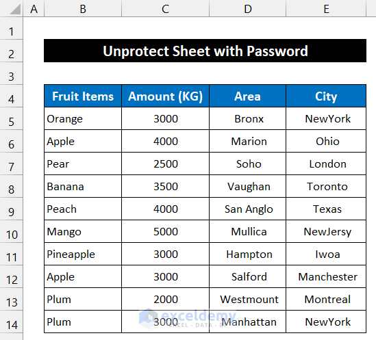 How to Unprotect Excel Workbook with Password