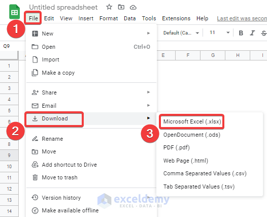 Utilizing the Google Sheets to Unprotect Excel Workbook without Password