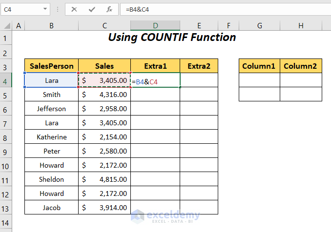 COUNTIF Function