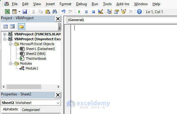 opening Visual Basic Editor
