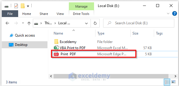 Excel VBA Code to Print to PDF And Save the File Name Automatically