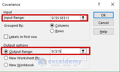 How to Calculate Portfolio Variance in Excel