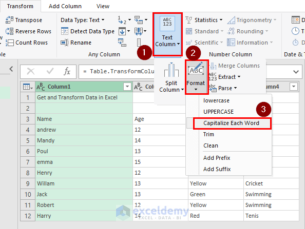 Get and Transform Data from Text/CSV File