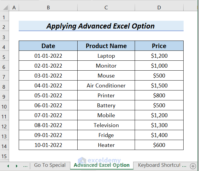 How to Adjust Scroll Bar in Excel