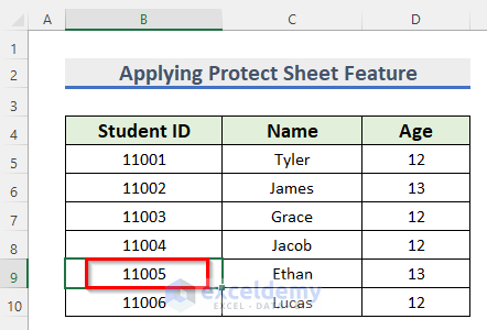 Applying Protect Sheet Feature to Move Automatically to Next Cell