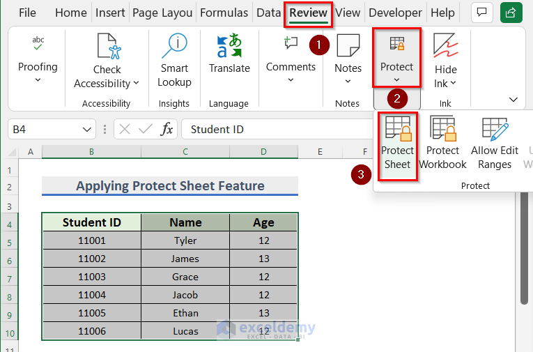 Applying Protect Sheet Feature to Move Automatically to Next Cell