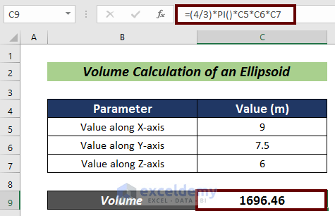 Volume Graph Excel How to Calculate Volume in Excel (7 Different Ways) - ExcelDemy